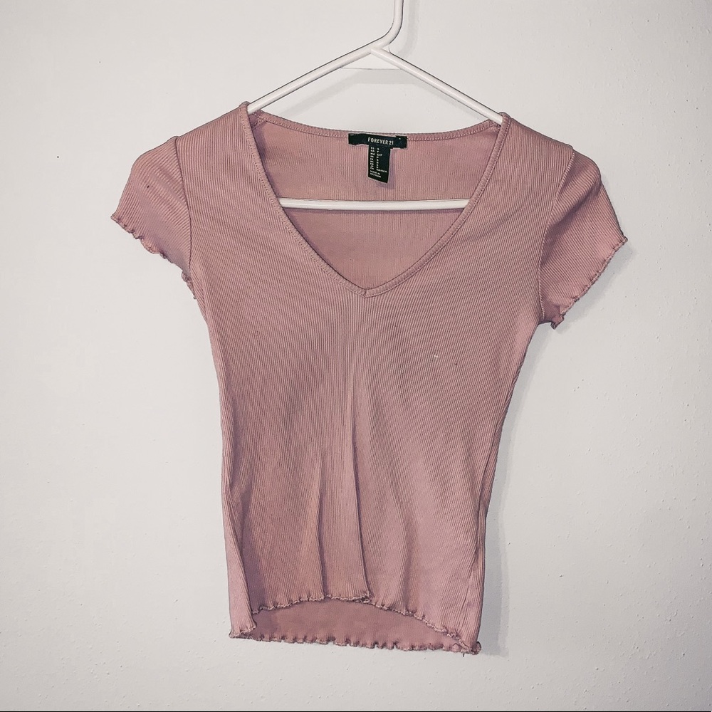 Lettuce edged crop top